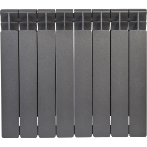 Радиатор секционный Rifar Monolit M35008RAL350/100 8 секций боковое подключение биметалл черный