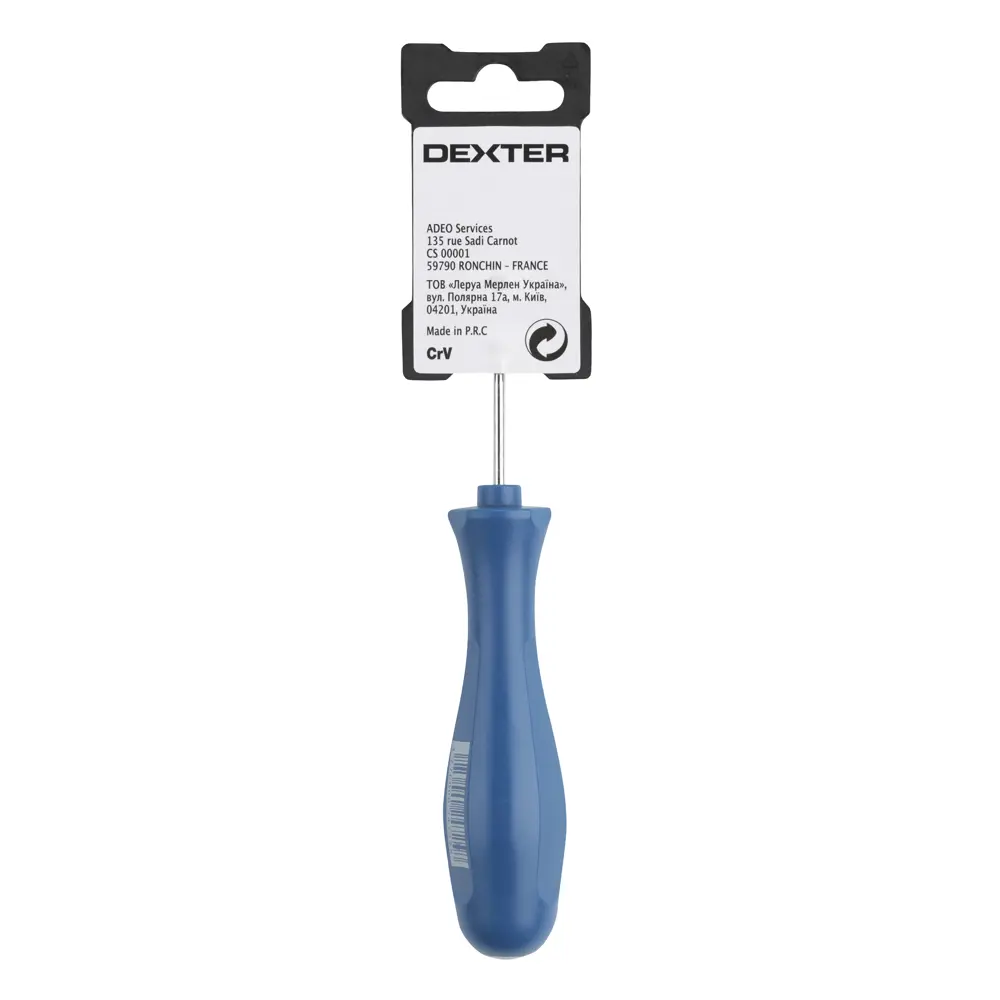 Отвертка шлицевая Dexter Basic с эргономичной ручкой SL3x80 мм 18149330 STLM-0009655 - Вид №9