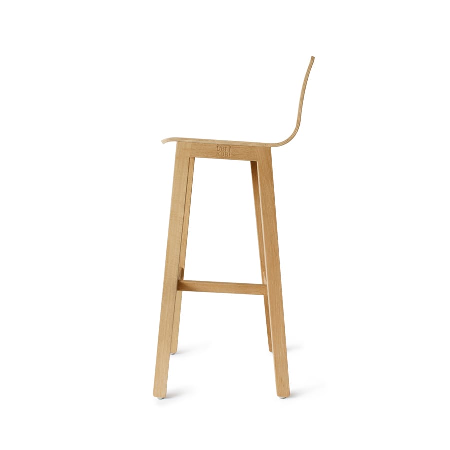 Высокий дубовый стул с подставкой для ног Askia версия 3 ARCH-00000776 - Вид №2