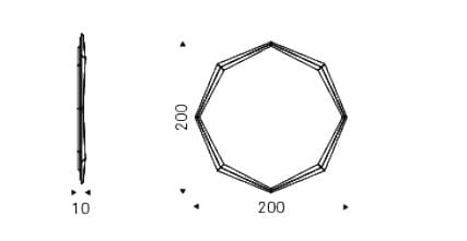 Восьмиугольное настенное зеркало Cattelan italia EMERALD MAGNUM ARCH-00039168 - Вид №4
