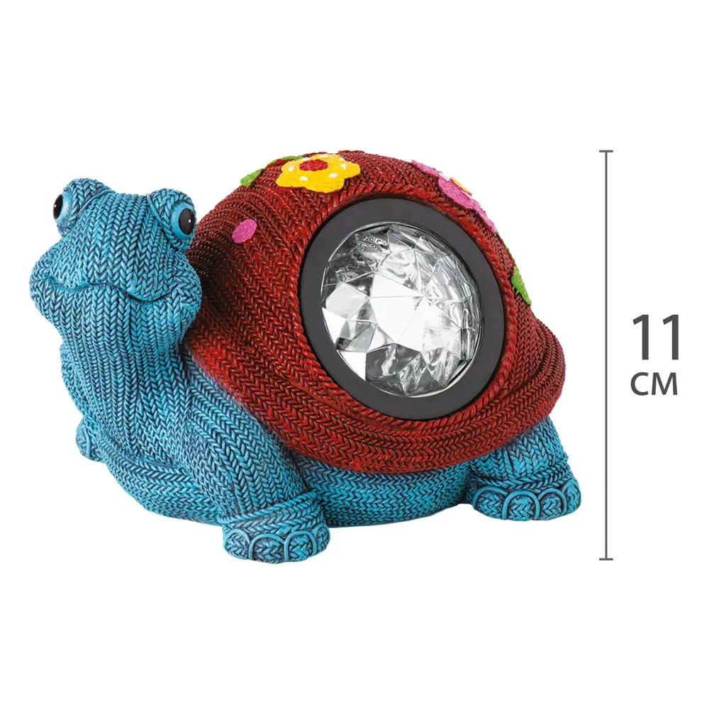 Светильник на солнечных батареях Knitturtle, 19 см, полирезина/полипропен Santreyd STLM-2037558 - Вид №3
