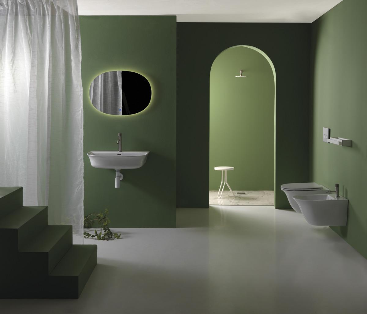 FLLAVBW801 Подвесная раковина настенная GSG CERAMIC Flut - Вид №1