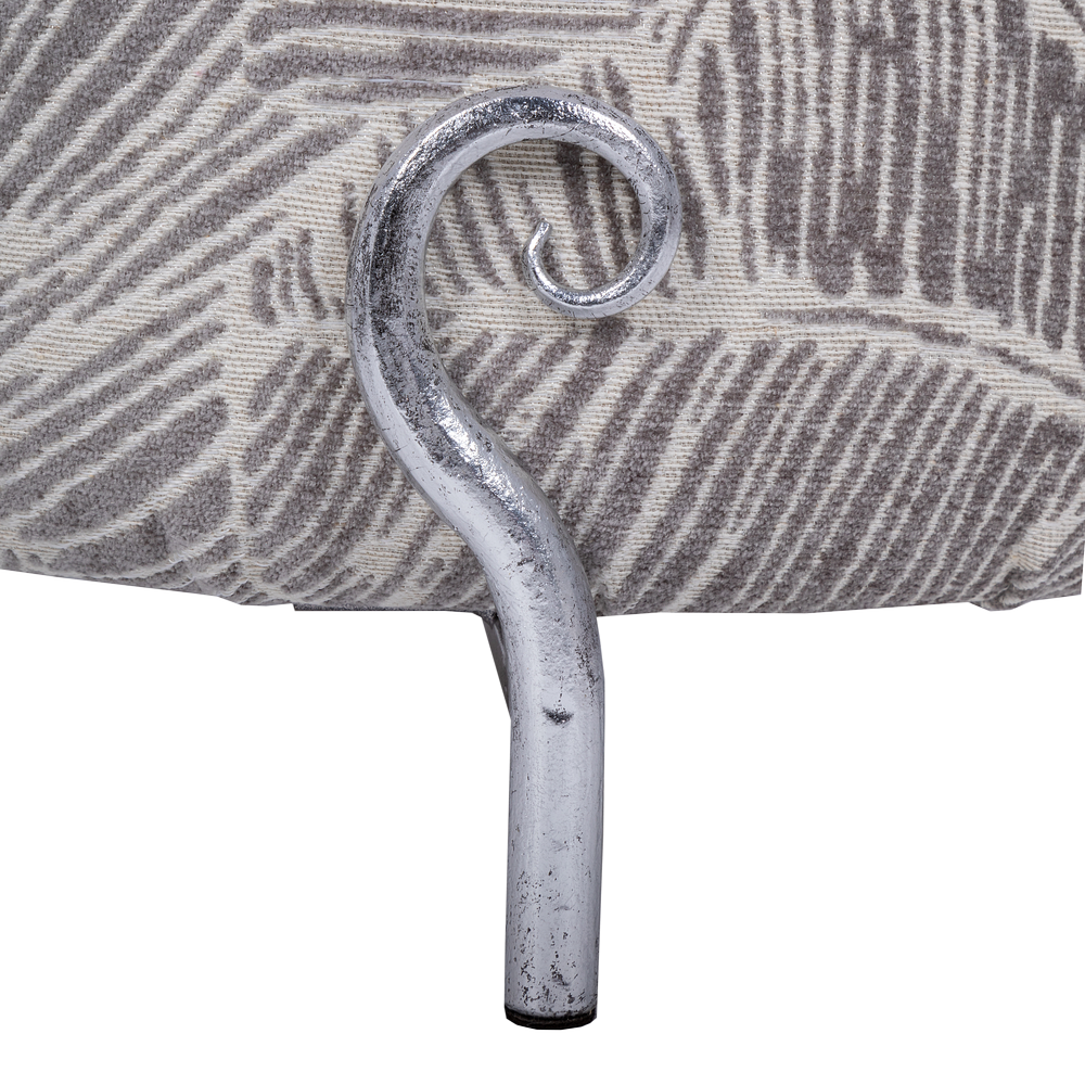 14032 Банкетка Шарман Грей Серебро BOGACHO 4627196596184 - Вид №1