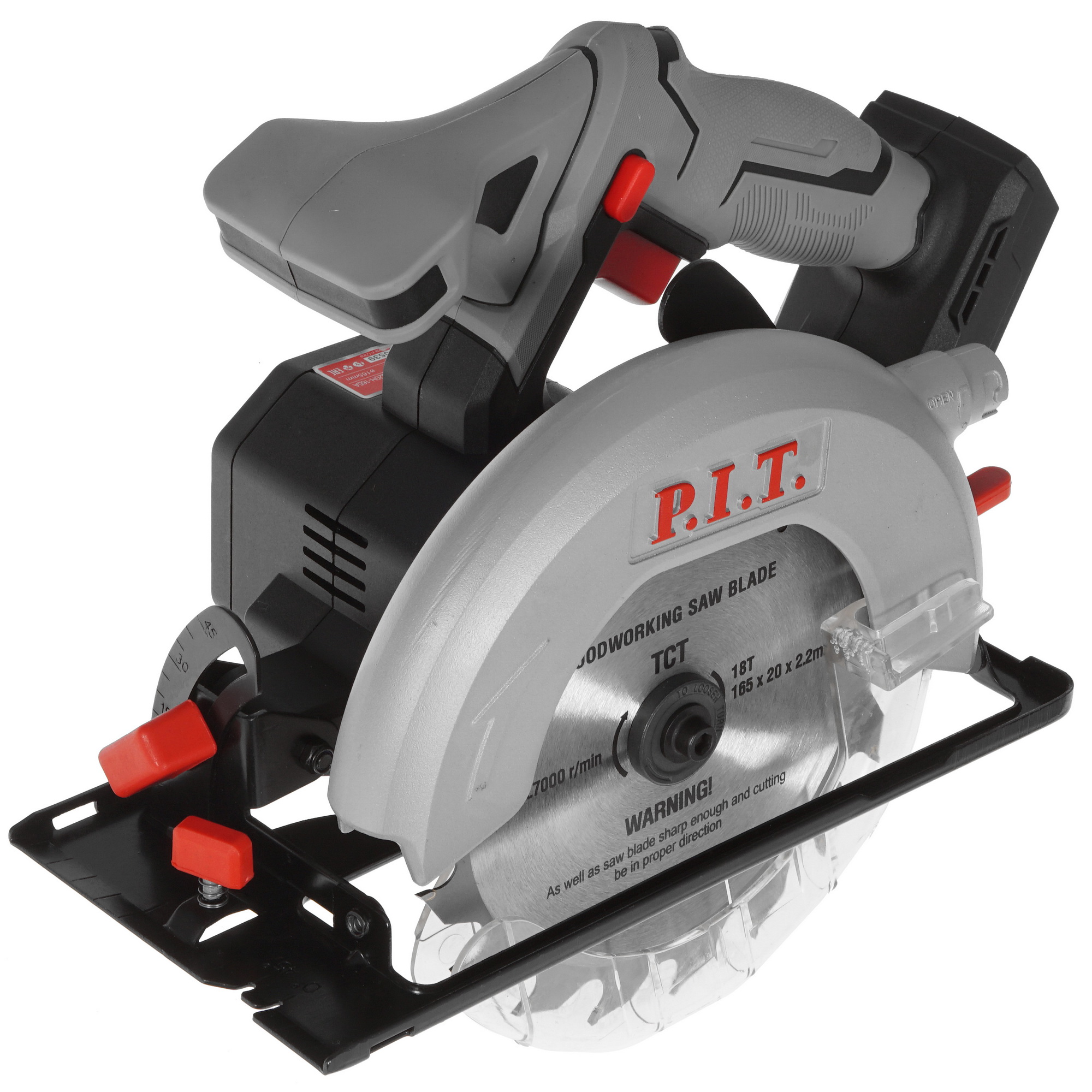 Пила дисковая P.I.T. PKS20H-165A SOLO OnePower 20V 5333669 PIT STDN-0140009