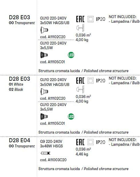 Хрустальная потолочная лампа Fabbian Cubetto ARCH-00051170 - Вид №5