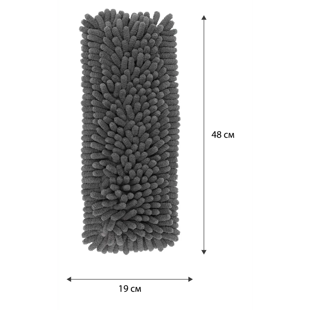 Насадка на швабру Inloran шенилл 48x19 см цвет серый STLM-2117797 - Вид №2
