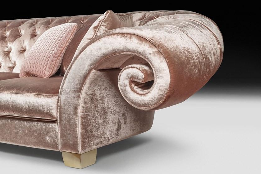 VGnewtrend Стеганый диван с обивкой из бархата New versailles 7542559.97  - Вид №2