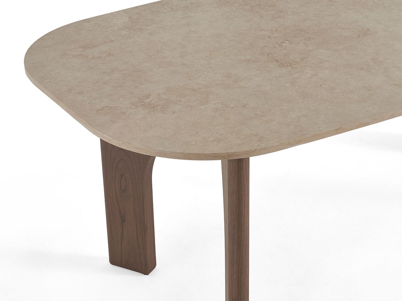 Деревянный обеденный стол с травертиновой столешницей NDESIGN Ezora ARCH-00121790 - Вид №5
