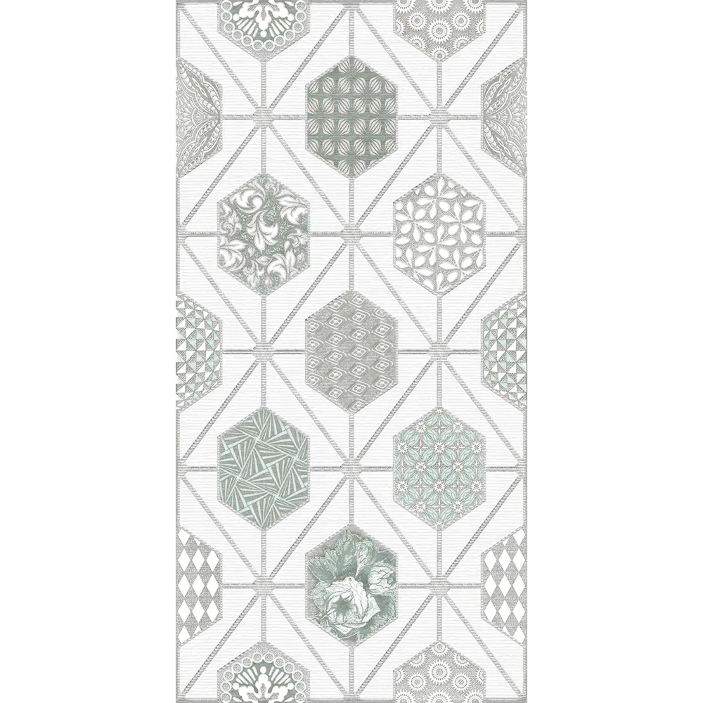 Декор настенный Azori Devore Лайт Geometria 31.5x63 см матовый цвет белый геометрия STLM-2163915