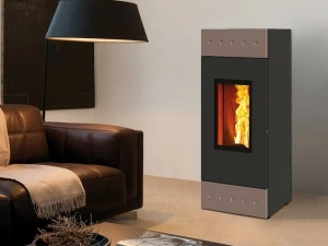 CAMINETTI MONTEGRAPPA Настенная печь на стальных гранулах Tile