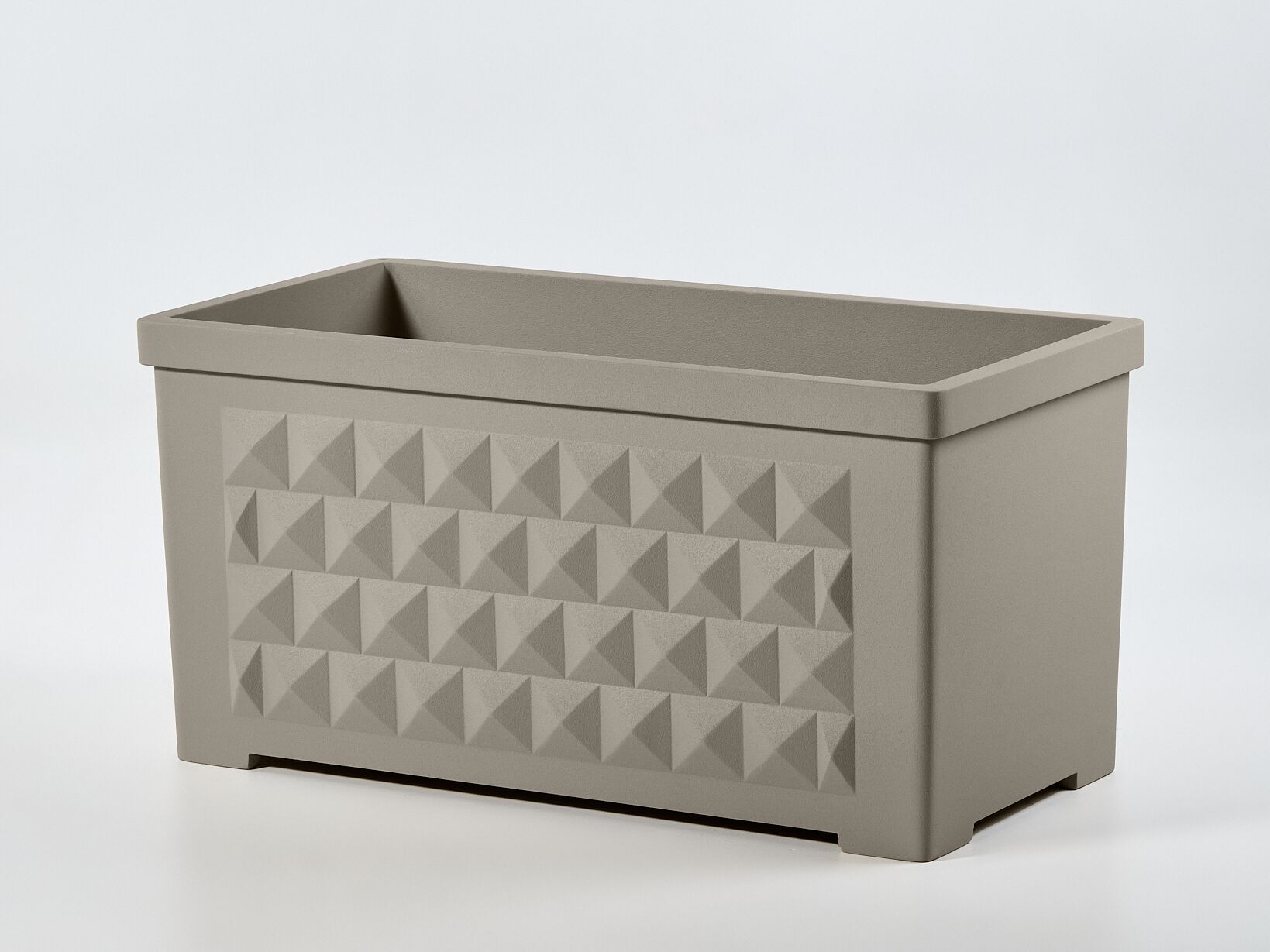 Перерабатываемый двухкомпонентный прямоугольный садовый горшок из смолы Ellemura бриллиант ARCH-00087992 - Вид №5