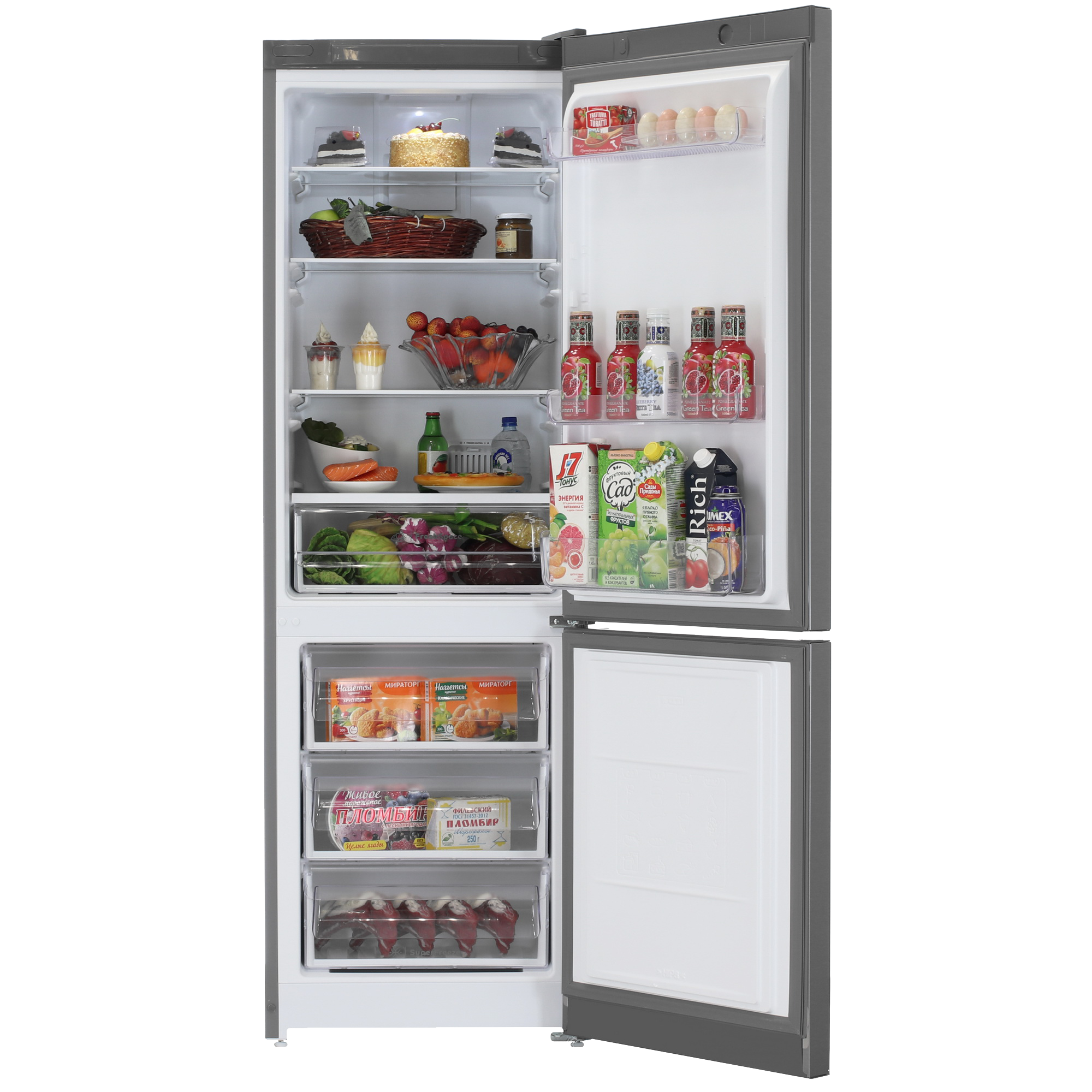 5494070 Холодильник с морозильником   Indesit ITS 5181I XB серебристый STDN-0052101 - Вид №5