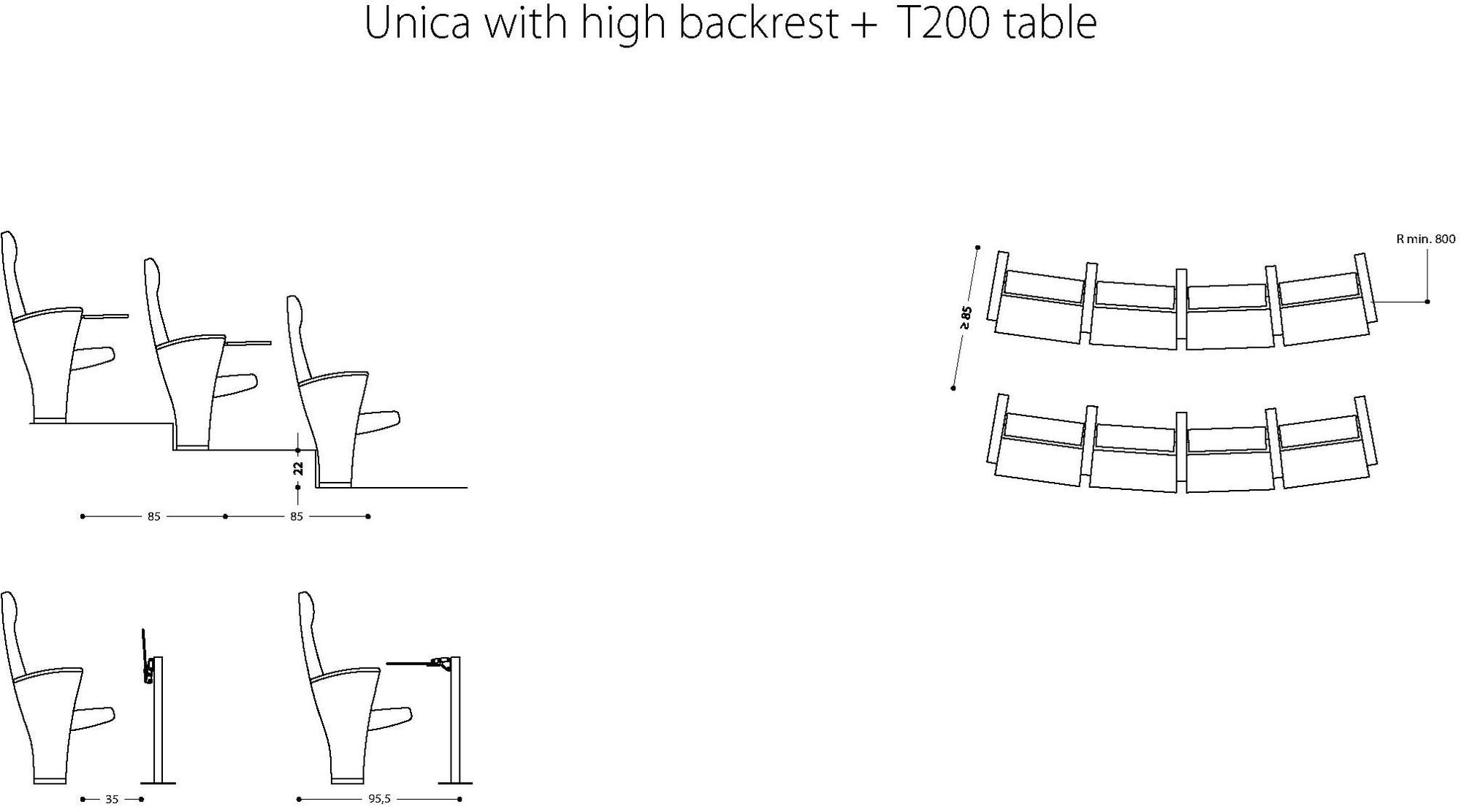 LAMM Сиденье для аудитории с подголовником sun-id-1427348 - Вид №6