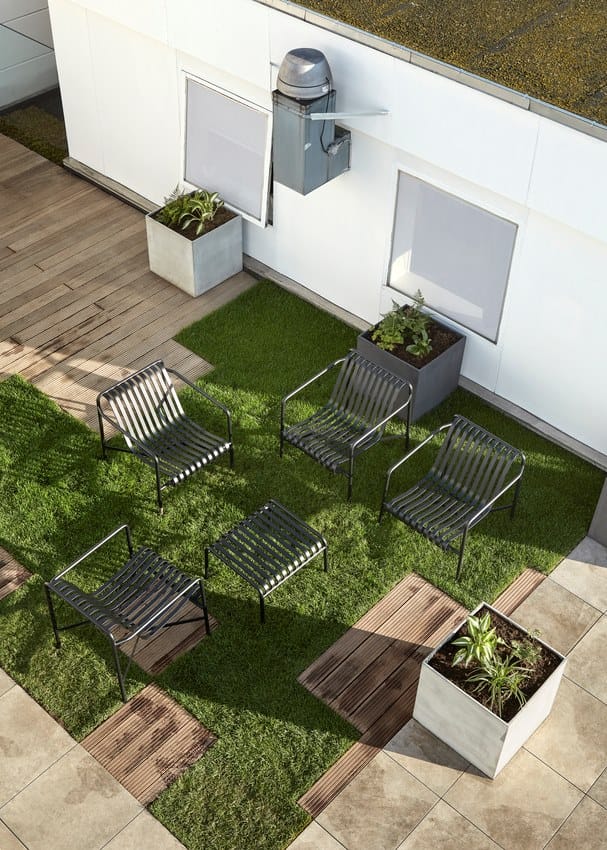 Стальное садовое кресло с подлокотниками Hay Палисад ARCH-00128999 - Вид №30