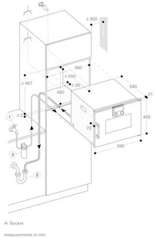 Gaggenau Комбинированная стеклянная печь Serie 200 Bsp271131  - Вид №2