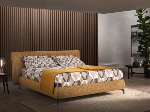 Мягкая кровать из ткани