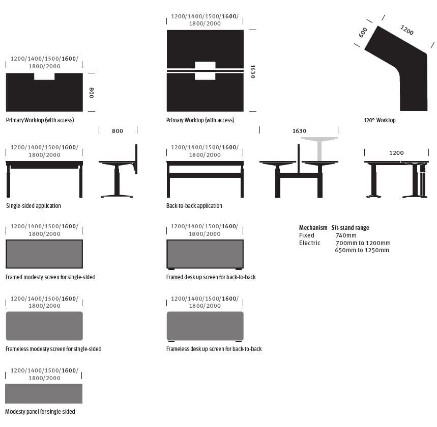 Модульный рабочий стол Herman Miller Ratio ARCH-00117564 - Вид №17