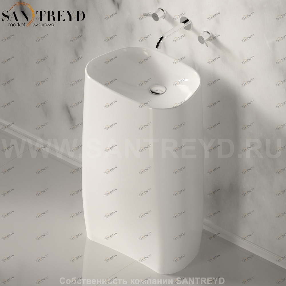 ACER0896MZZ Напольная раковина стоящая овальная Agape Pear