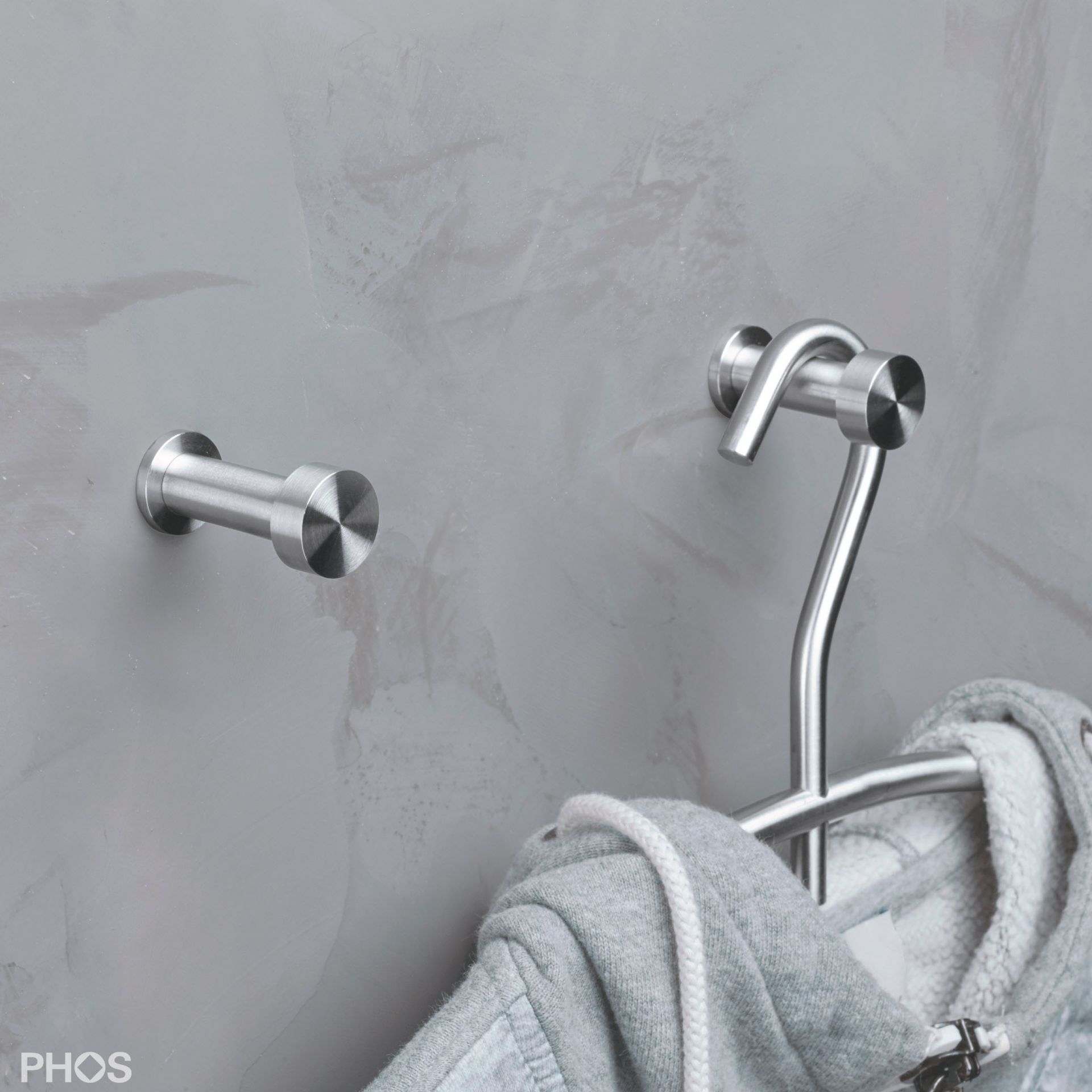 HA1-RE Крючок настенный, ø12 мм, длина 4,5 см PHOS  - Вид №1