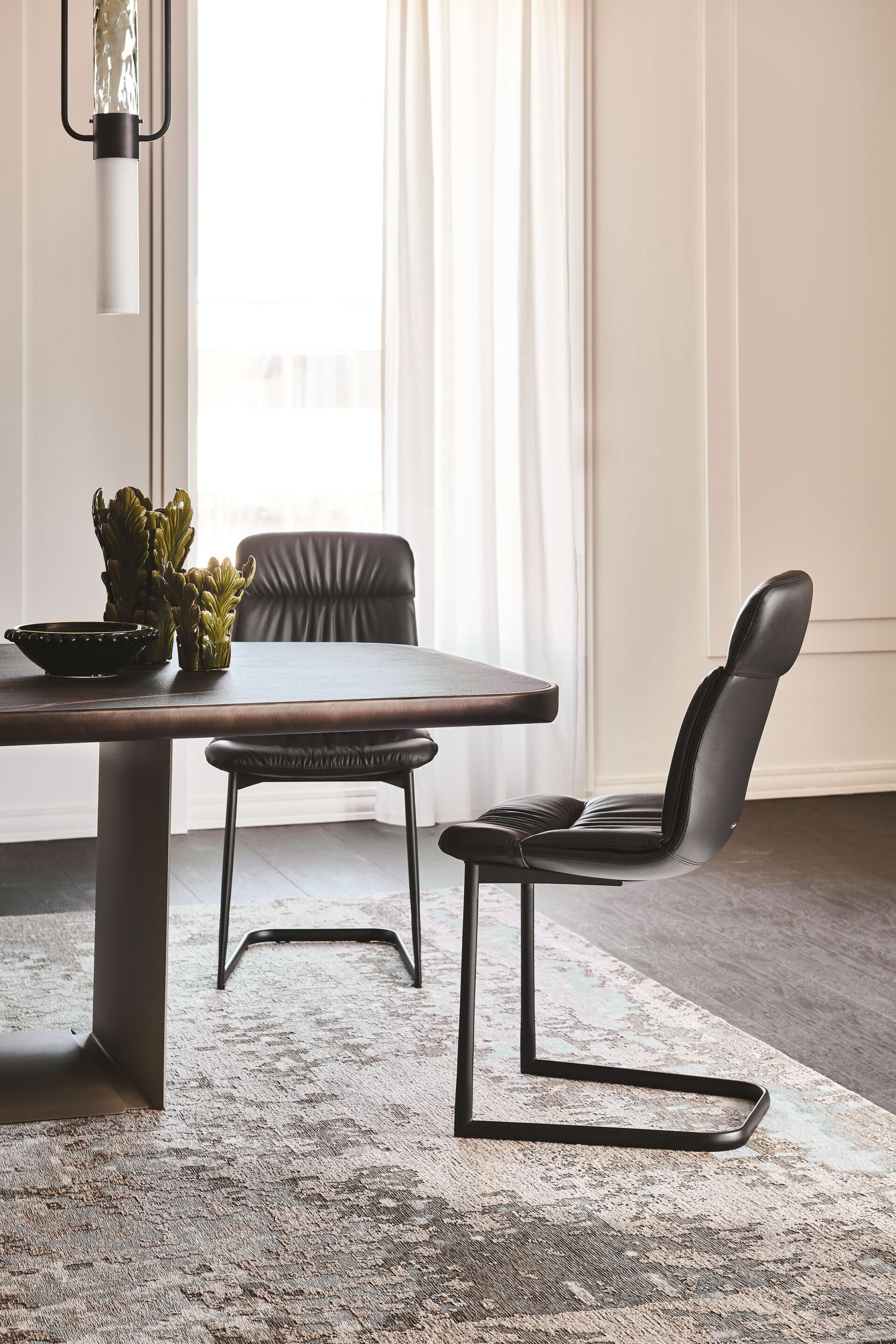 Кожаный консольный стул Cattelan italia KELLY CANTILEVER ARCH-00058810 - Вид №2