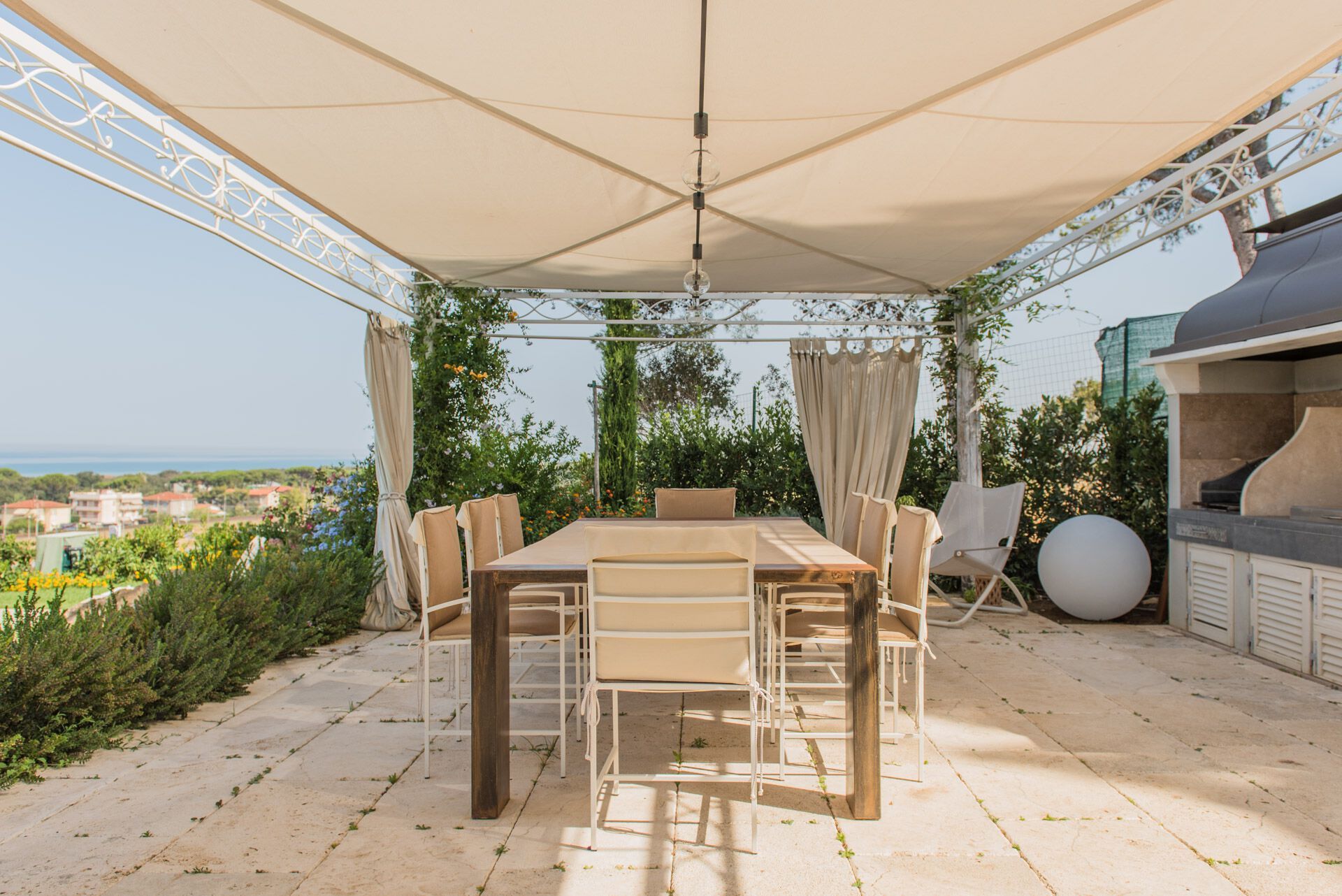 Прямоугольный стол для сада из камня и дерева GH LAZZERINI Tavolo in pietra 1 ARCH-00100384 - Вид №2