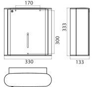 Emco Bad Диспенсер для бумажных полотенец System2 3549 001 00 - Вид №2