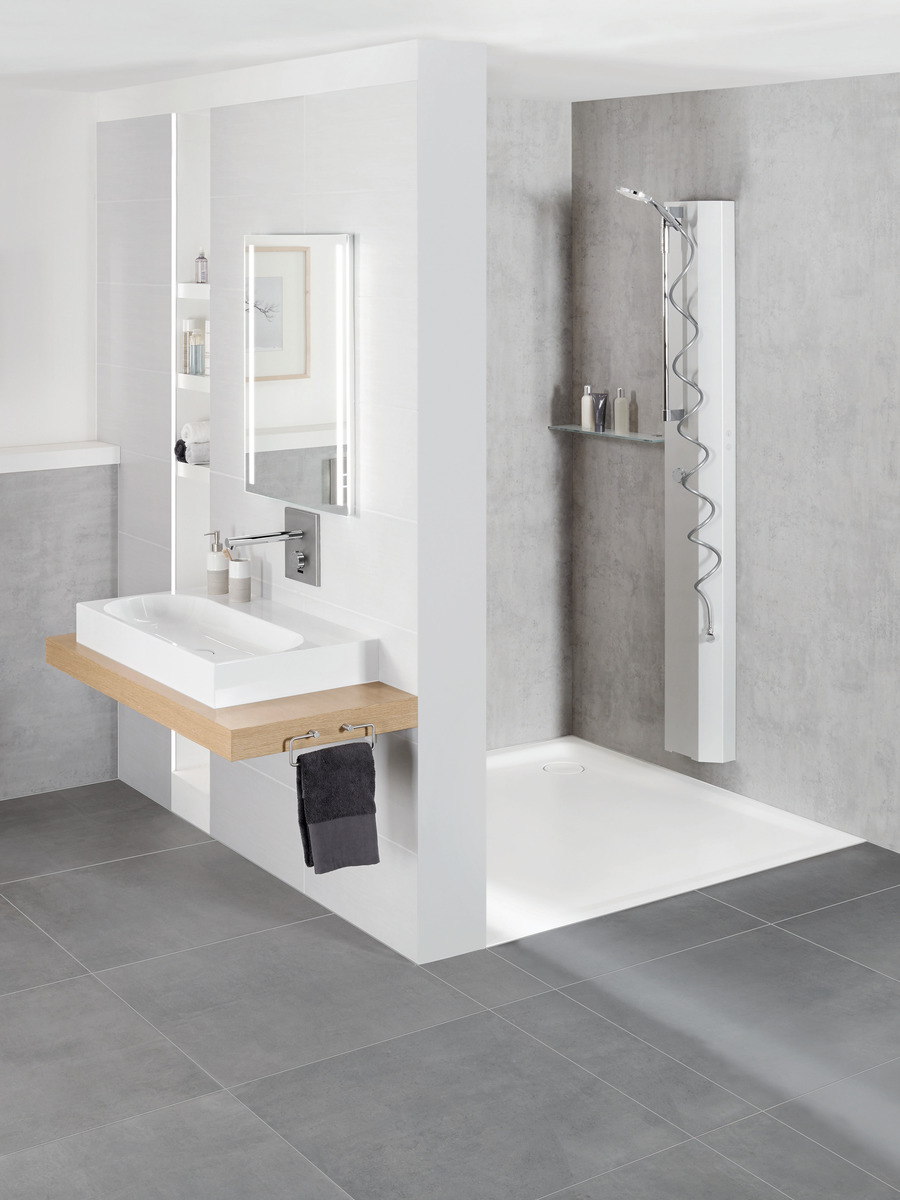 Душевой поддон KALDEWEI Сталь эмалированная 469-2 446 теплый серый 30 469-2446 - Вид №6