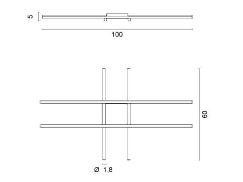 Алюминиевый светодиодный потолочный светильник EGOLUCE Диез ARCH-00128571 - Вид №5