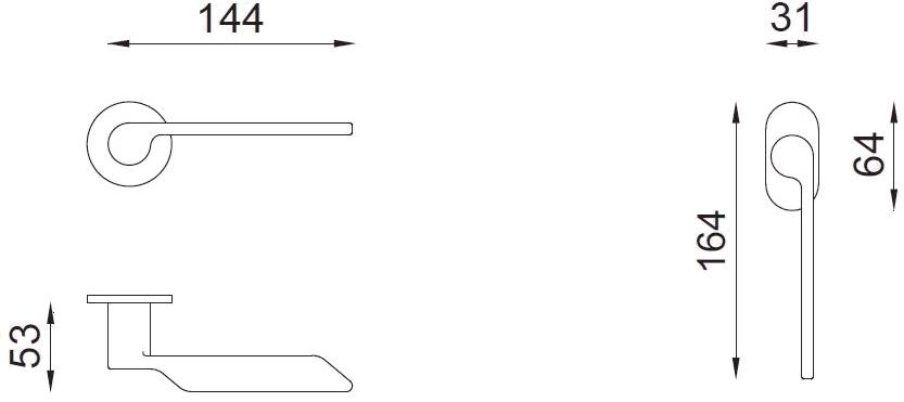 Dnd Латунная ручка Levante sun-id-1500926 - Вид №7