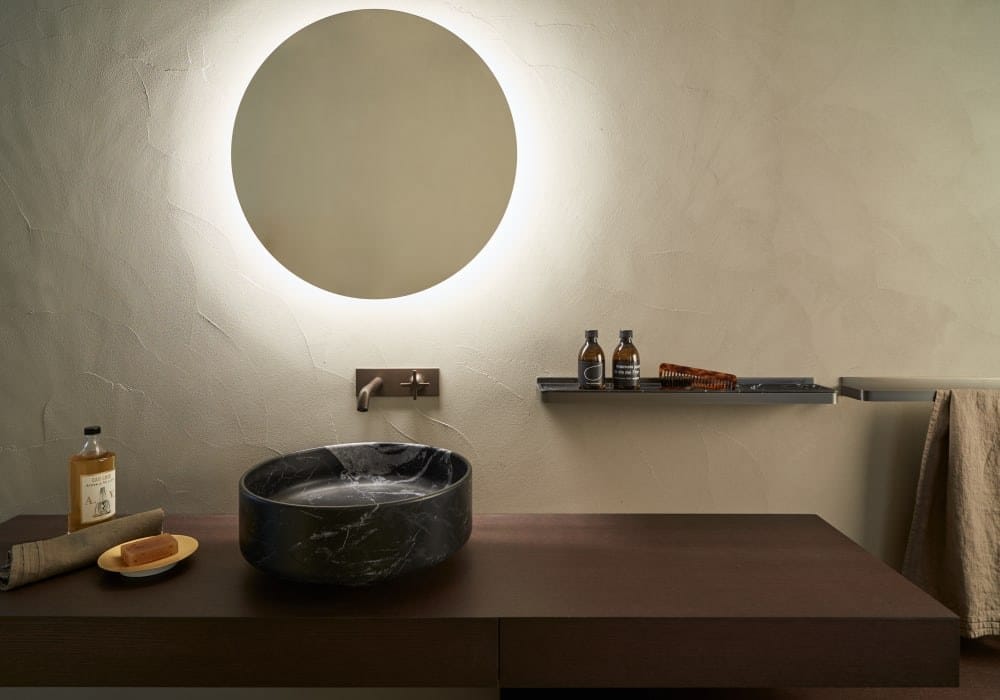 Латунный настенный смеситель для раковины с 2 отверстиями Agape Memory ARCH-00096161 - Вид №1