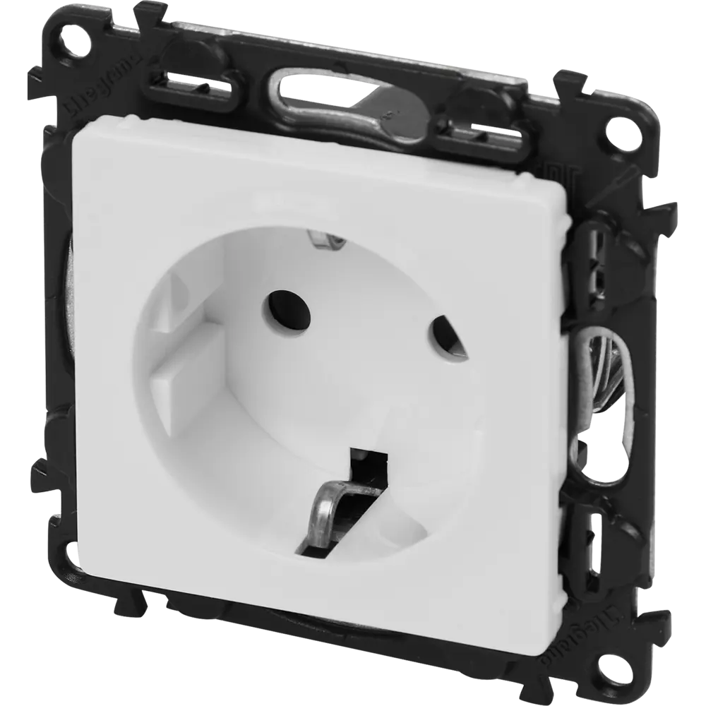 Розетка встраиваемая Legrand Valena Life с заземлением цвет белый STLM-2049113 - Вид №1