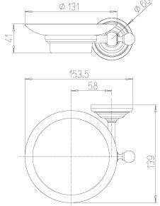 Paini Duomo 88CR021BI мыльница Pilot - Вид №2