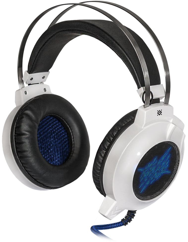 64510 игровая гарнитура icefall g-510d белый+синий, кабель 2,2 м Defender Santreyd 