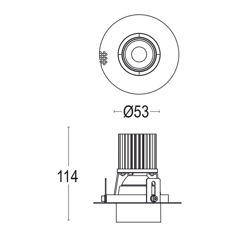 Comfort 1 RD Trimless Ghidini Comfort 1 RD .01 Белый (Матовый)  - Вид №2