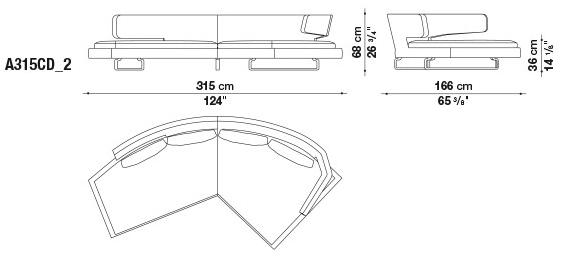 B&B Italia Диван из ткани Arne sun-id-1450327 - Вид №11