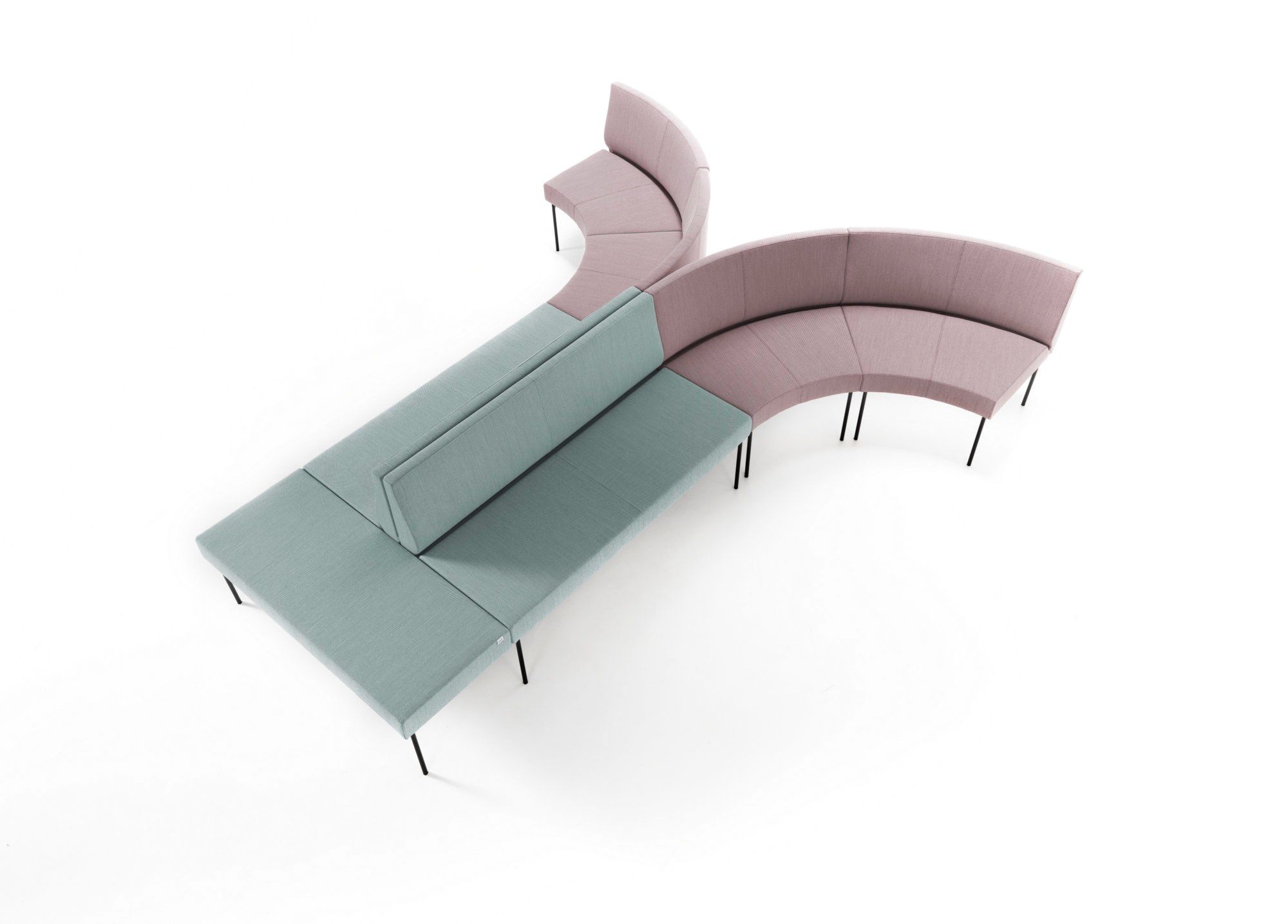 Мягкая скамейка из ткани SITIA Laguna ARCH-00129293 - Вид №6