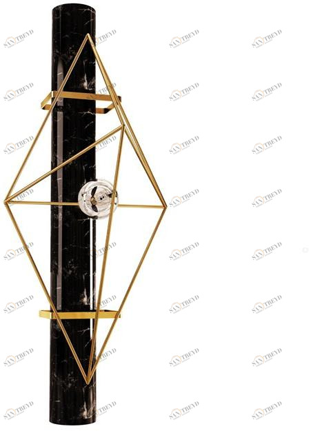 Porustudio Настенный светильник из латуни и мрамора White house sun-id-1486871