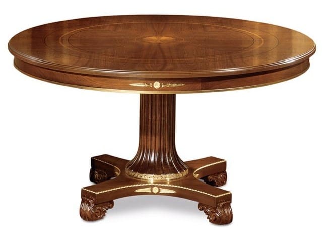 Круглый стол из массива дерева со спицами GUERRA VANNI CLASSICO 1189 ARCH-00112817 - Вид №1