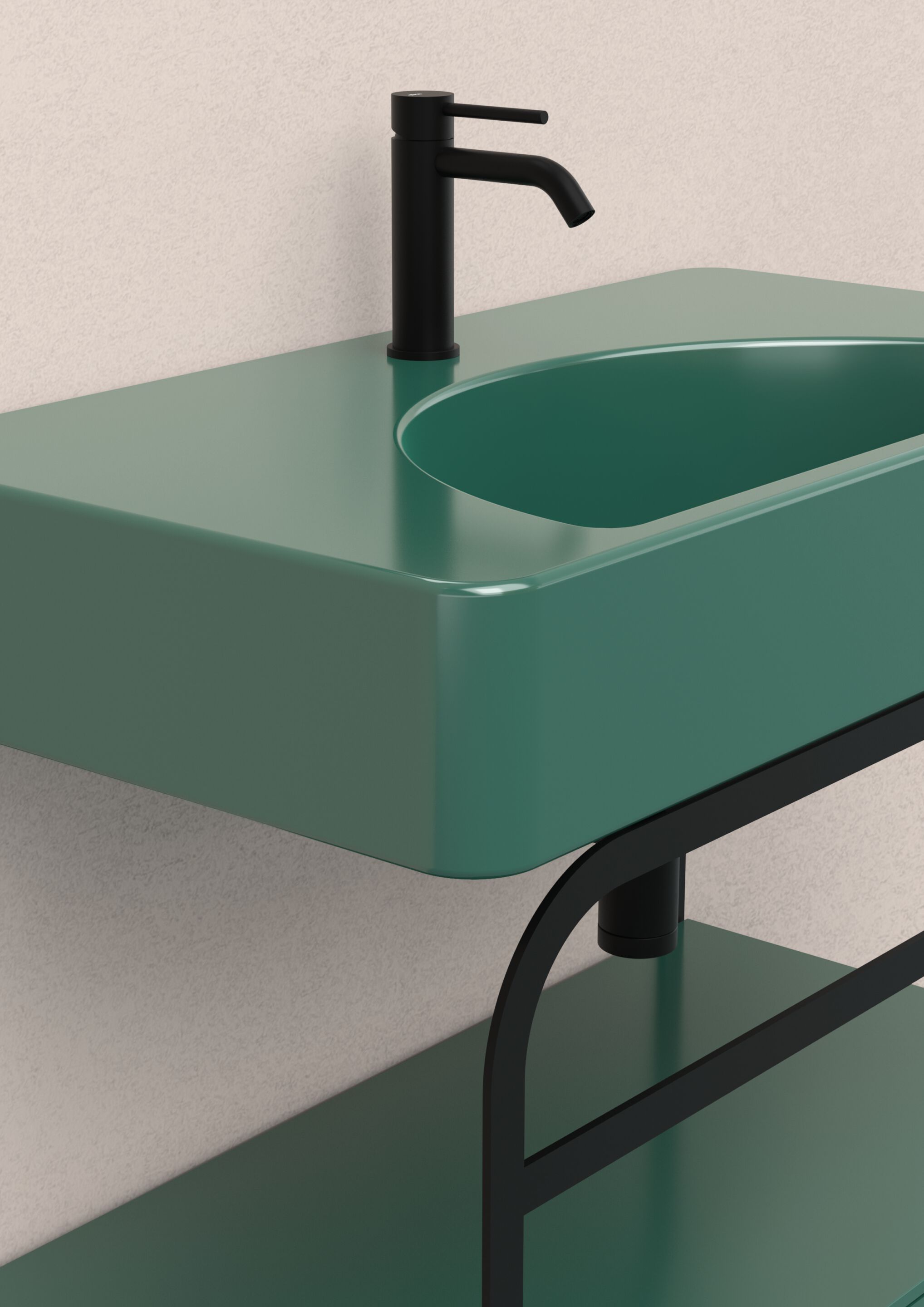 Керамический одиночный умывальник Alice Ceramica Lunaris ARCH-00034417 - Вид №11