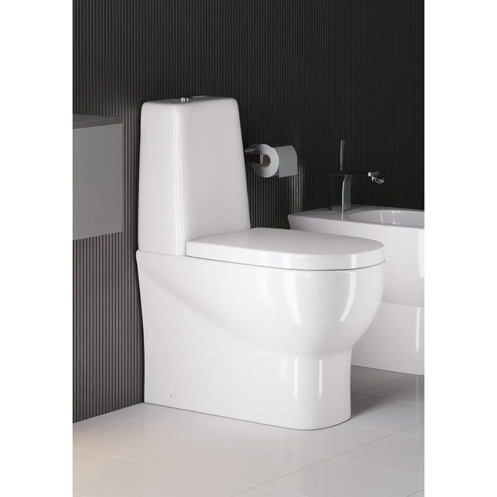 Унитаз напольный Infinity Mono SL DM универсальный выпуск двойной слив SANITA LUXE STLM-2033565 - Вид №6