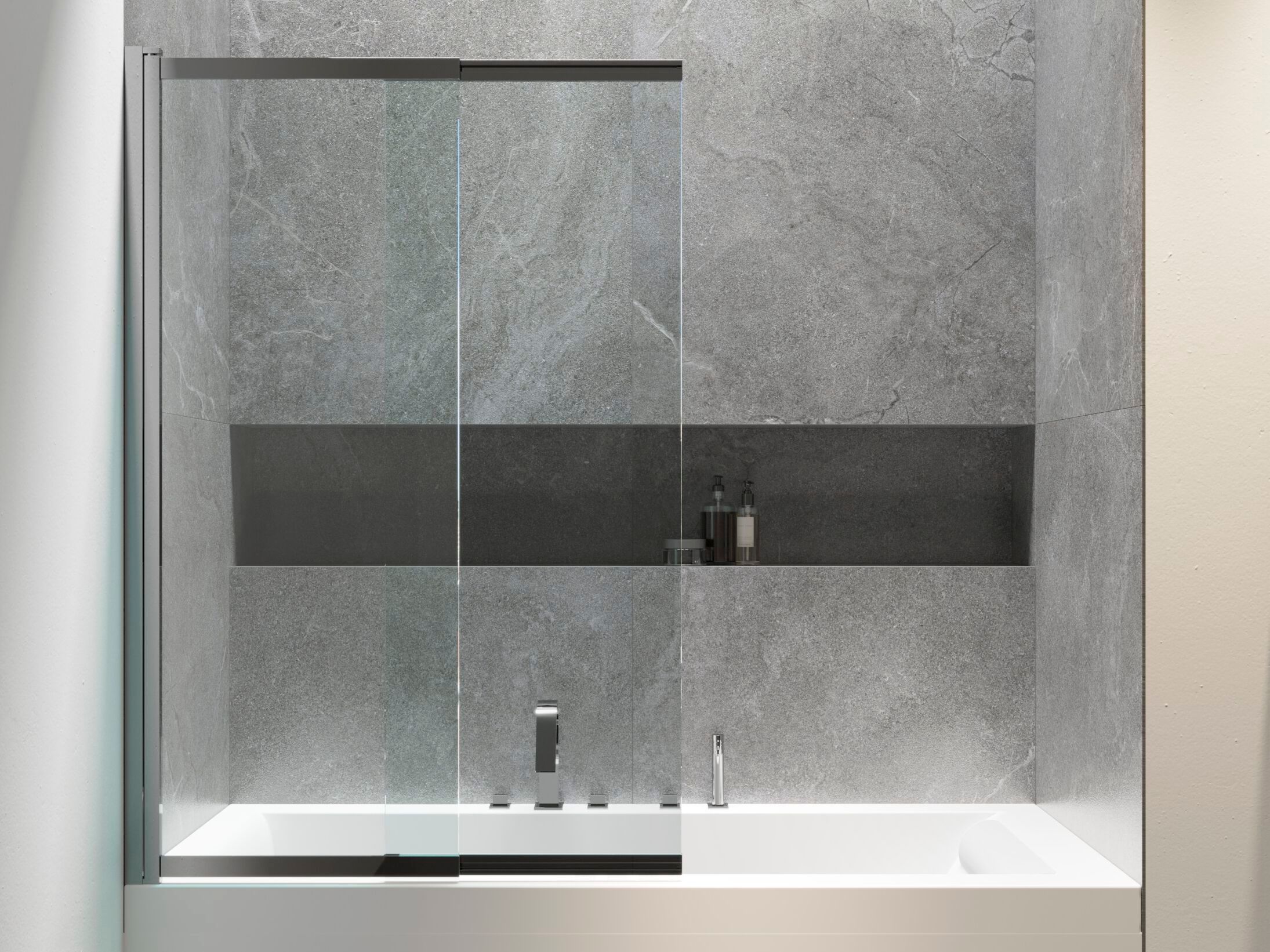 Алюминиевая и стеклянная раздвижная стена для ванны TAMANACO TSV53 ARCH-00114038