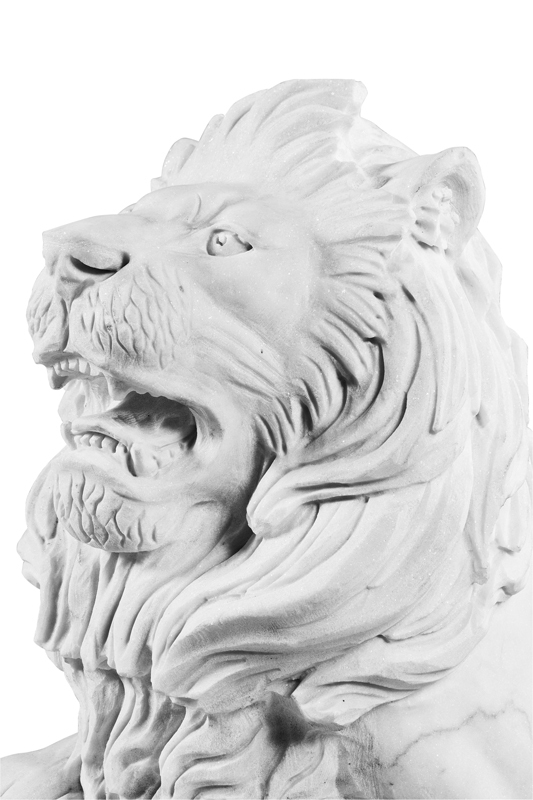 Статуэтки декоративные металлические 2 шт серебряные Lion EICHHOLTZ EICHHOLTZ 062742 Белый  - Вид №9