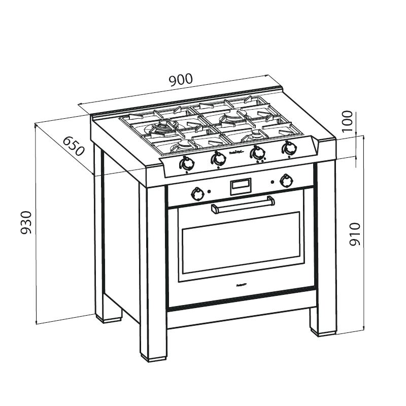 7162000 Отдельностоящая плита - 7162000 Fosterspa  - Вид №1
