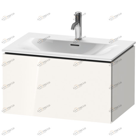 LC613602222 L-Cube Тумбочка подвесная Белый глянцевый декор Duravit