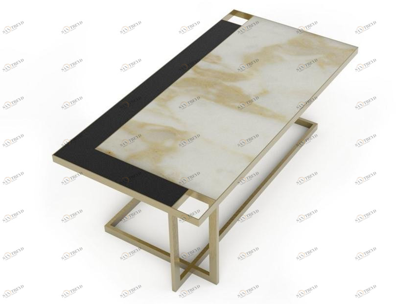 MARIONI Низкий прямоугольный журнальный столик Gary 02863