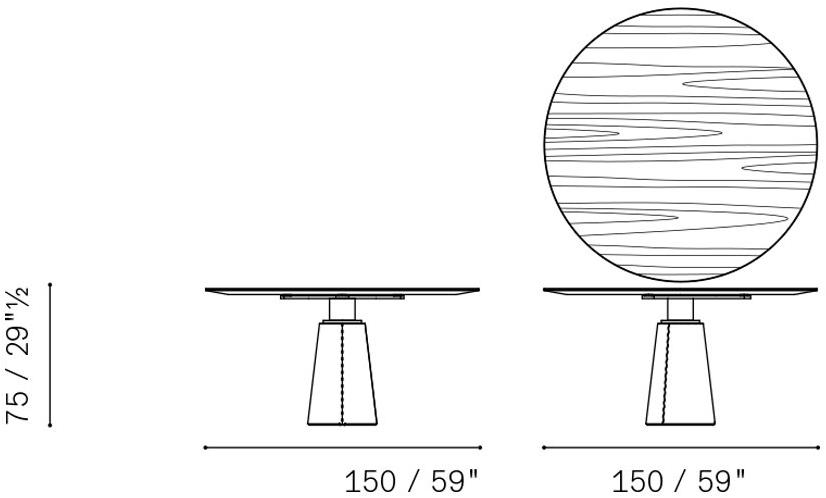Poltrona Frau Круглый стол La collezione - tavoli e sedie sun-id-1366204 - Вид №3