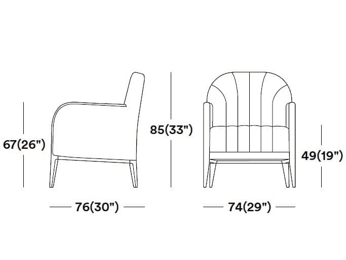 Кресло с подлокотниками Tirolo ARCH-00069526 - Вид №1