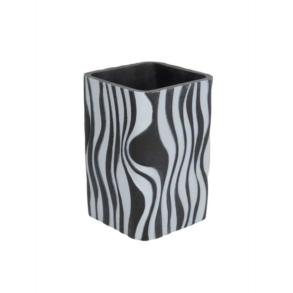 Стакан для щеток акцент полирезина черный Santreyd STLM-2192315