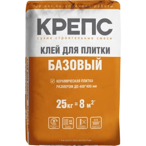 Клей для плитки Крепс Базовый 25 кг