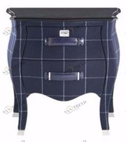 Gianfranco Ferré Home Прикроватный столик из дерева, покрытого шерстью Matthew sun-id-1498216